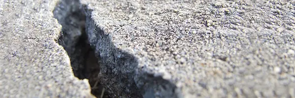 crack in road