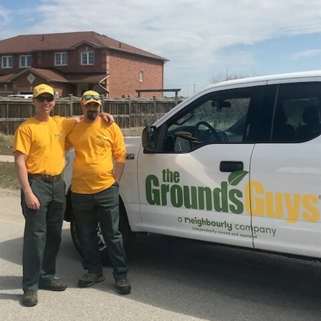 The Grounds Guys having fun