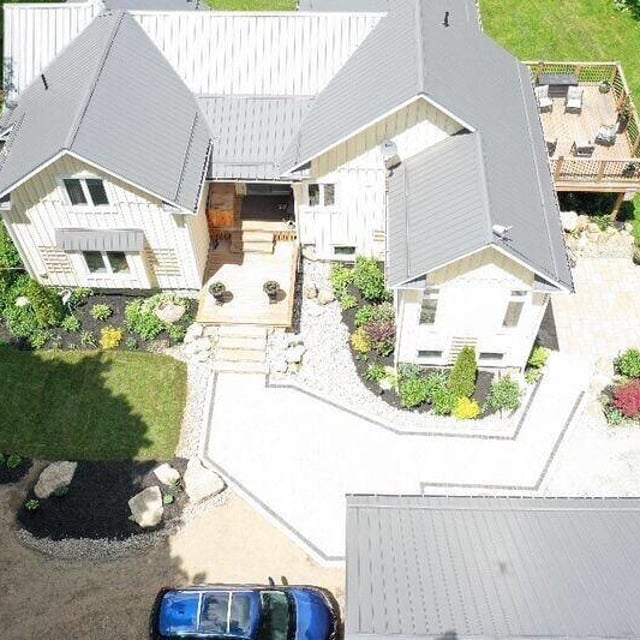 Upper view of a house