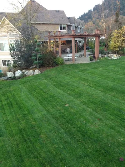 Well maintained lawn